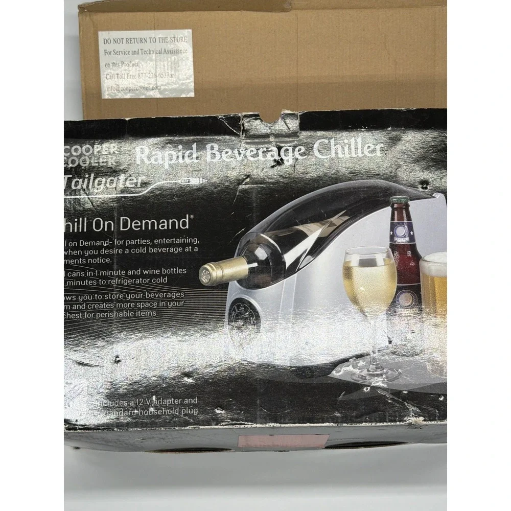 Cooper Cooler Tailgater Rapid Beverage Chiller Wine‎ Beer Soda 12V Adapter
